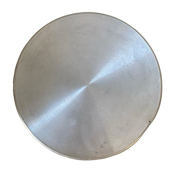 Vintage Aluminum Ice Bucket MCM Made In Italy Removable Lid Ring Handles - Picture 8 of 10